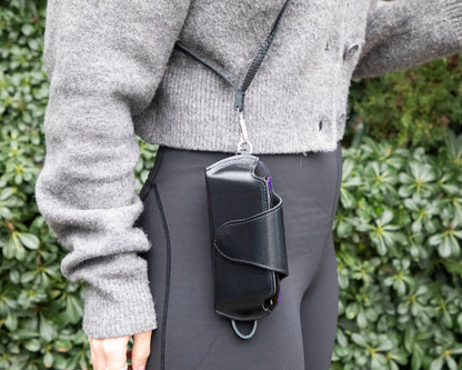 Riviera leren brillenhoes