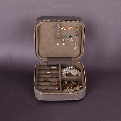 Amanda leren sieradendoos, groot