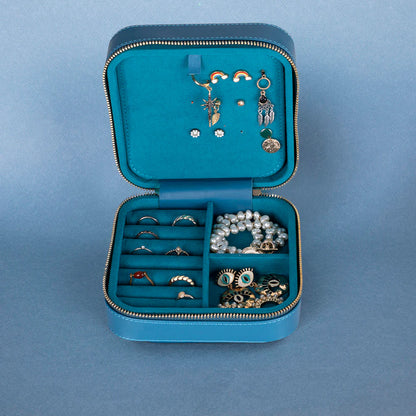 Amanda leren sieradendoos, groot