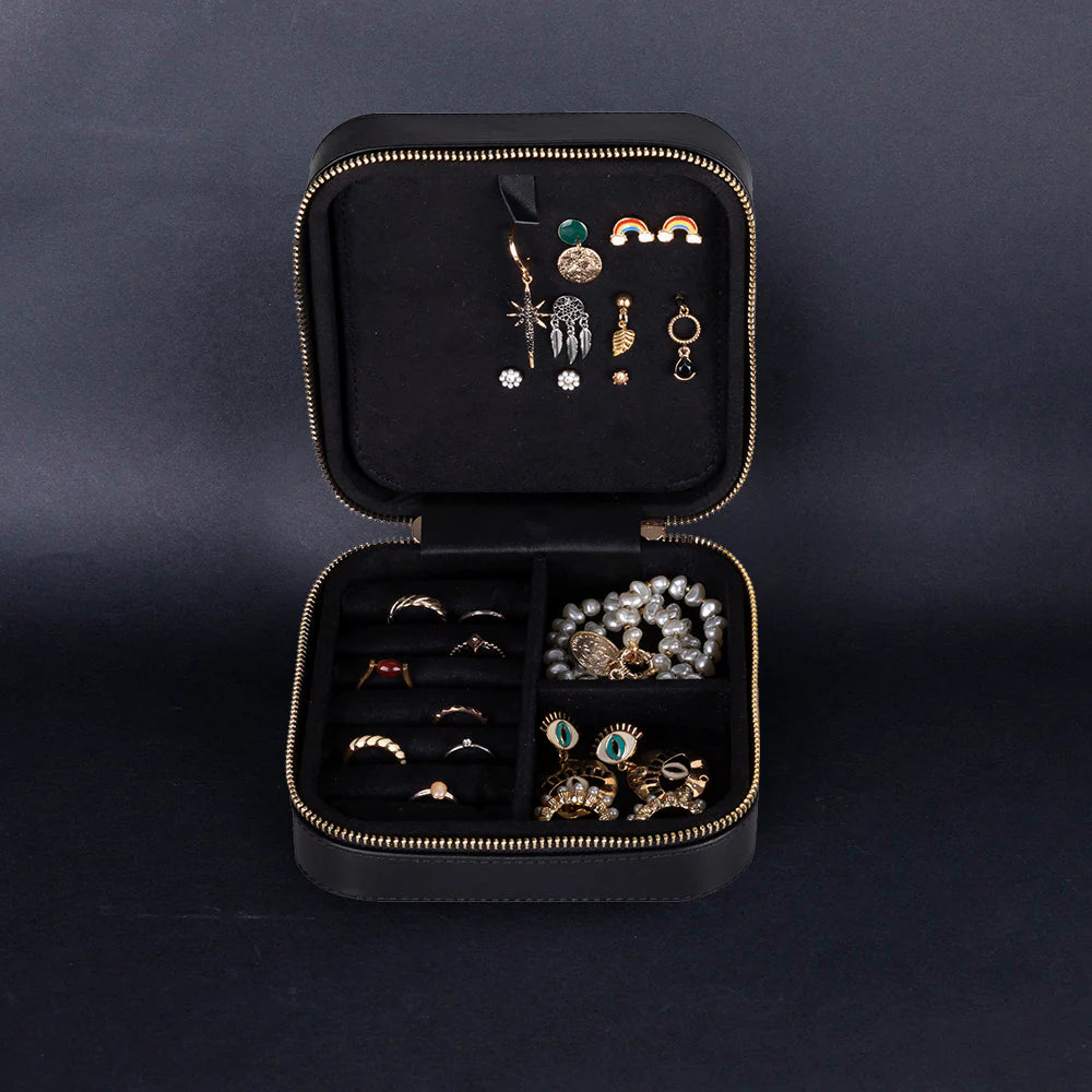 Amanda leren sieradendoos, groot