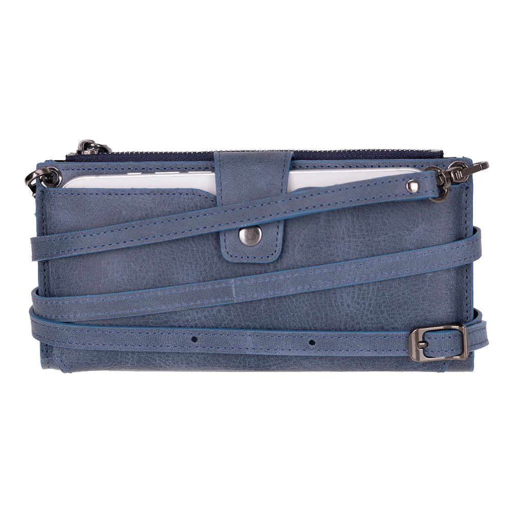 Lozan Leren Crossbody Portemonnee met Riem