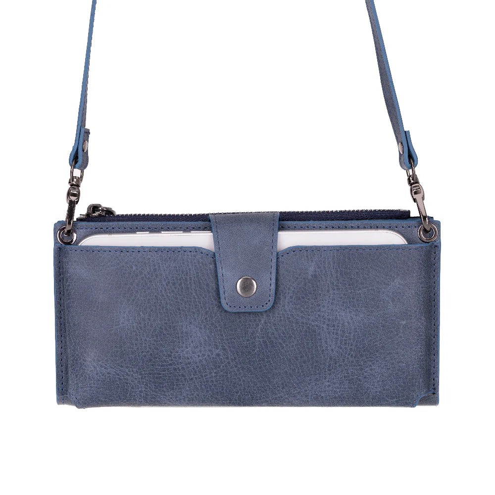 Lozan Leren Crossbody Portemonnee met Riem