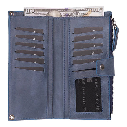 Lozan Leren Crossbody Portemonnee met Riem