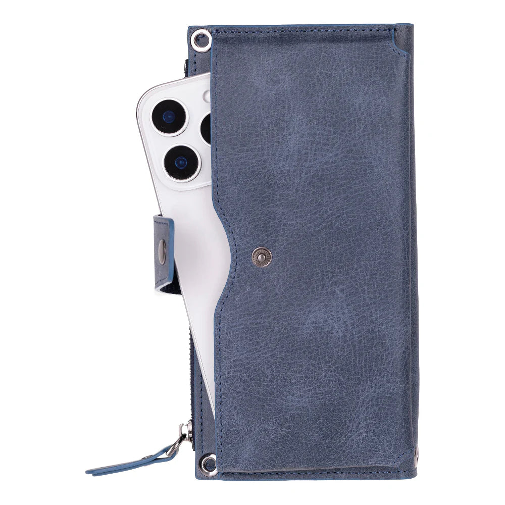 Lozan Leren Crossbody Portemonnee met Riem