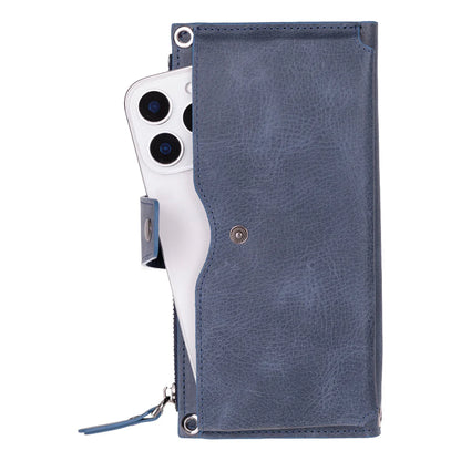 Lozan Leren Crossbody Portemonnee met Riem