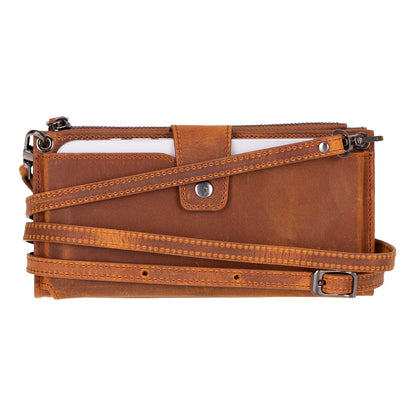 Lozan Leren Crossbody Portemonnee met Riem