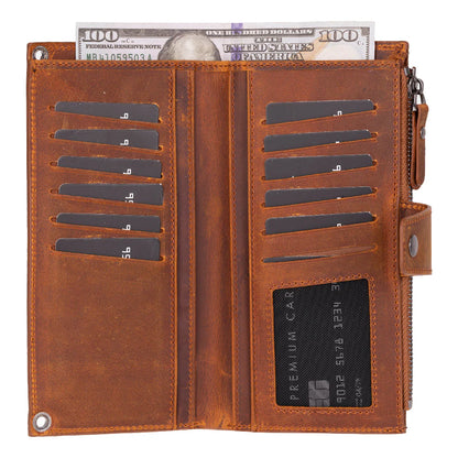 Lozan Leren Crossbody Portemonnee met Riem