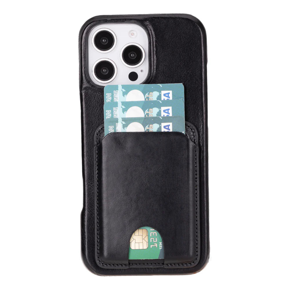 MagFit Lederen Magnetische Kaarthouder