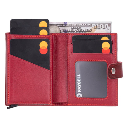 Palertag Leather Mechanical Card Holder Bouletta