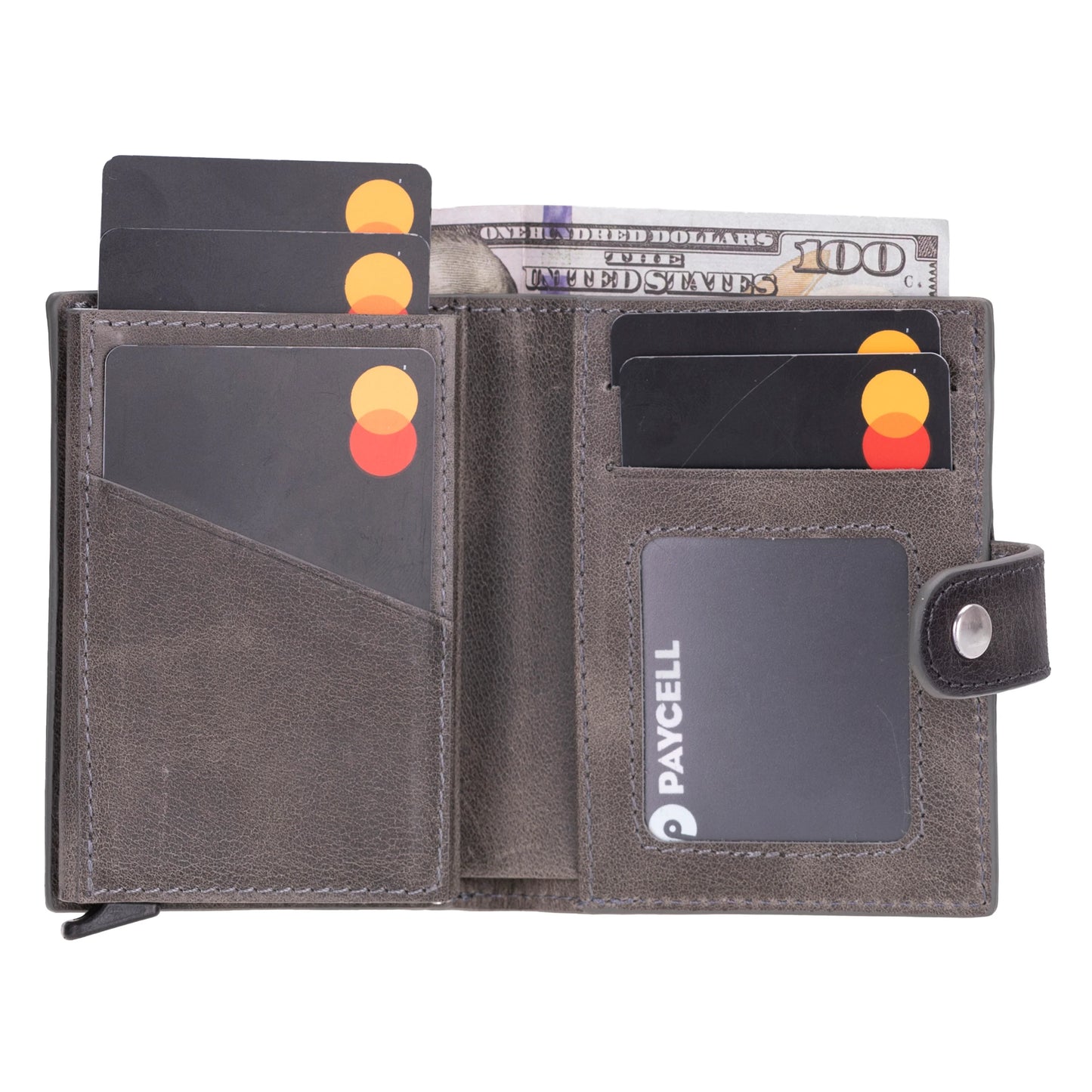 Palertag Leather Mechanical Card Holder Bouletta