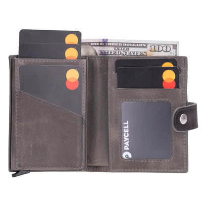 Palertag Leather Mechanical Card Holder Bouletta