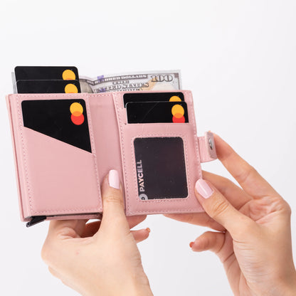 Palertag Leather Mechanical Card Holder Bouletta