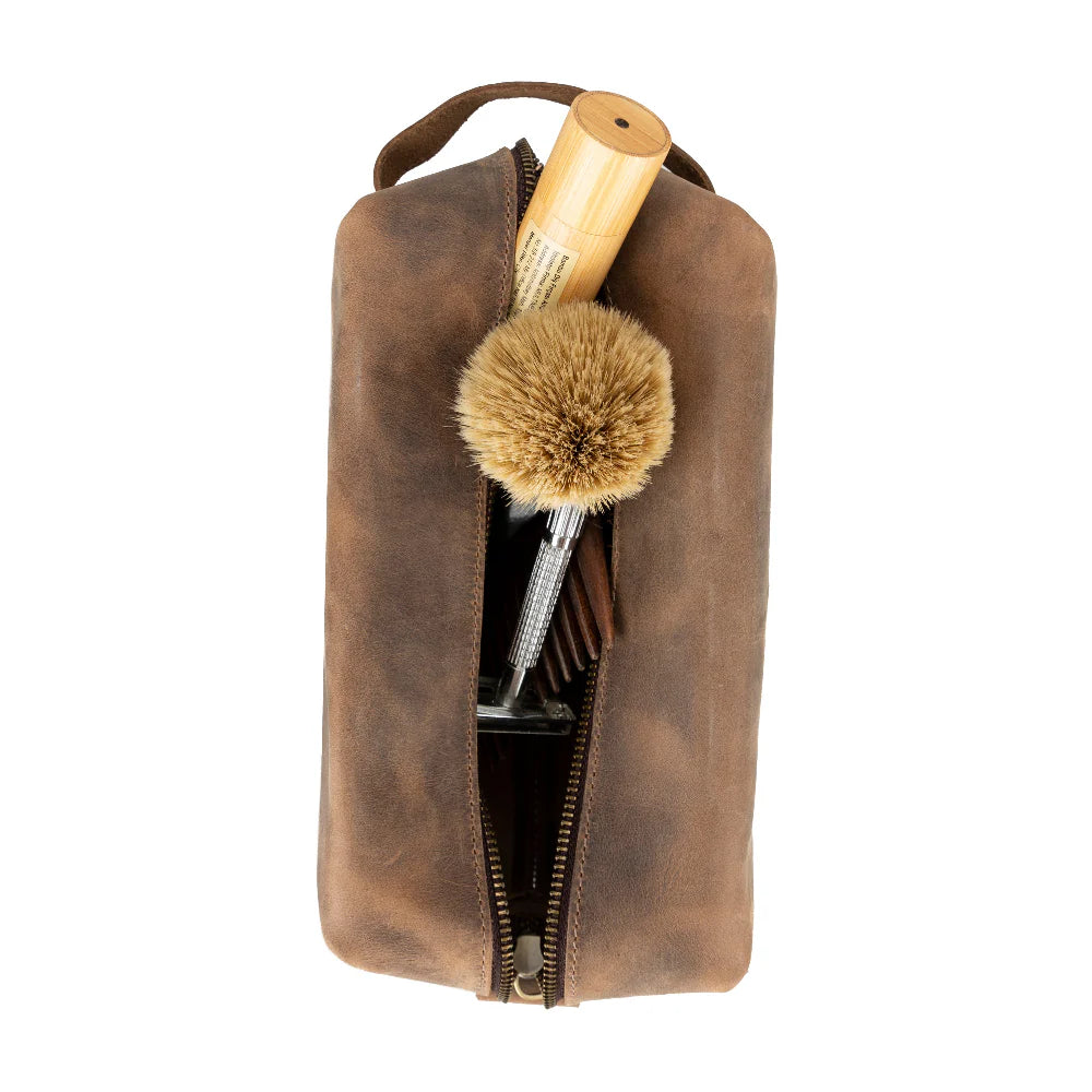 Eve Lederen Dopp Kit, Extra Groot