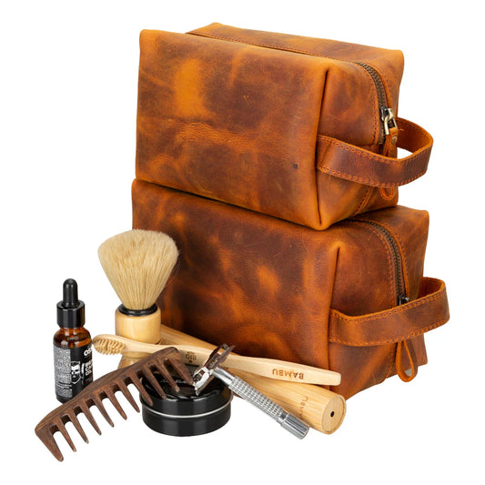 Eve Lederen Dopp Kit, Extra Groot