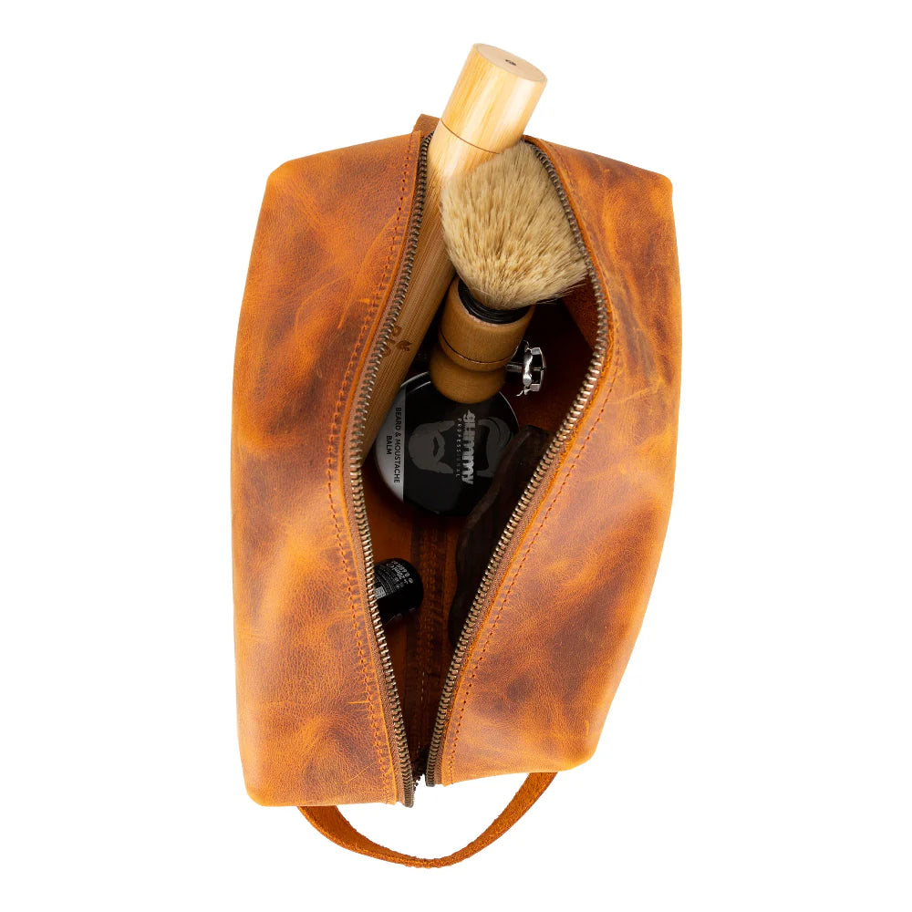 Eve Lederen Dopp Kit, Extra Groot