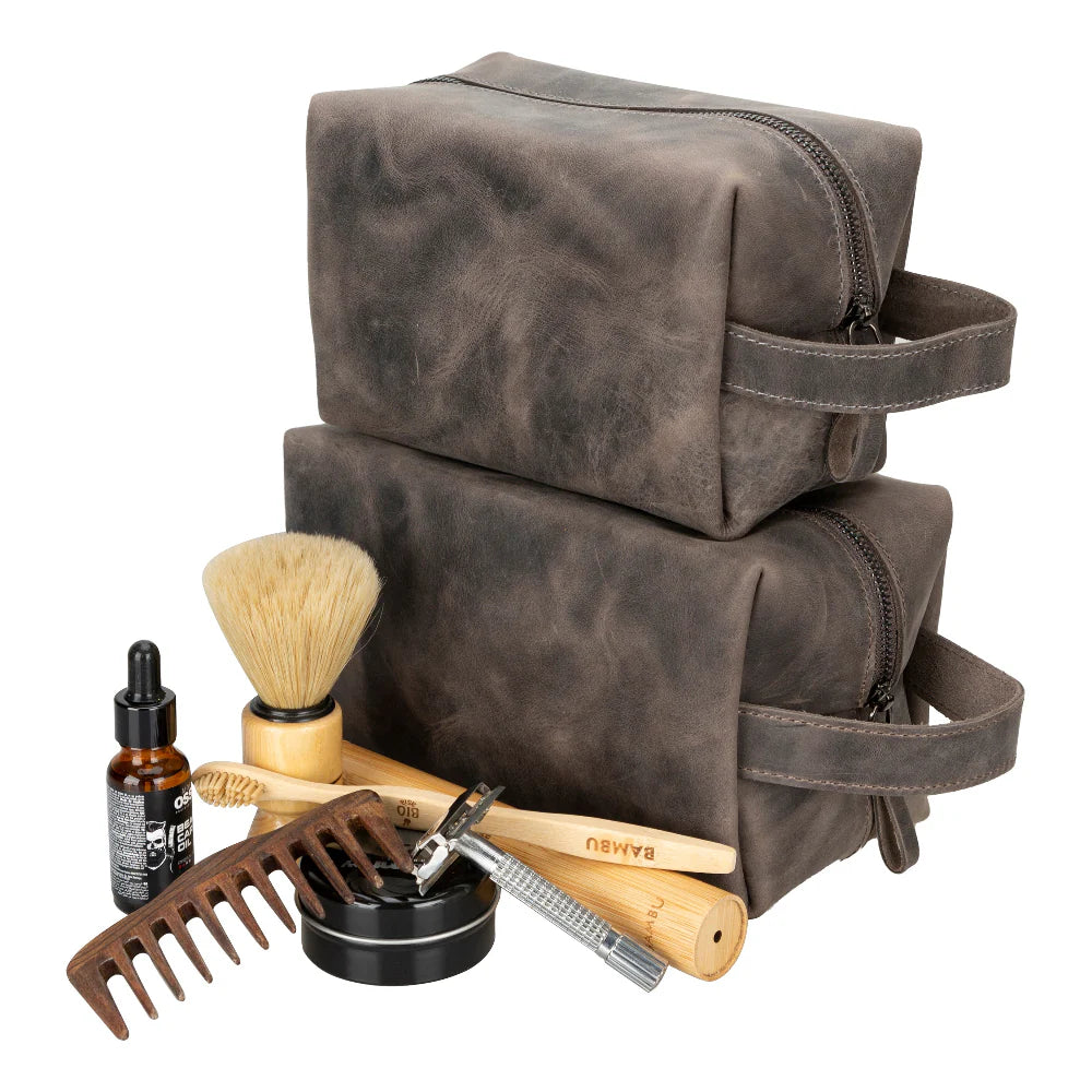 Eve Lederen Dopp Kit, Extra Groot