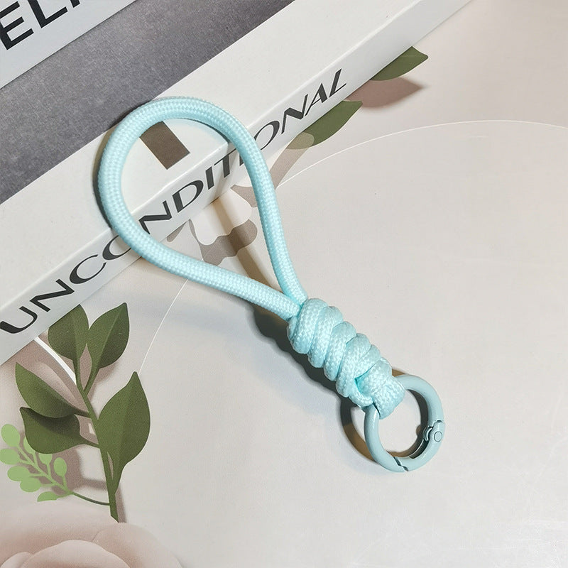 Paracord sleutelhouder met lus en ring in detail