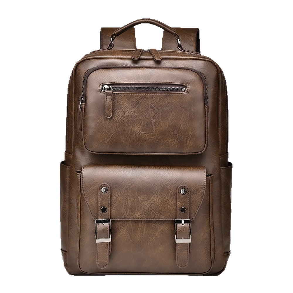 Ruime leren laptoprugzak voor werk en reizen