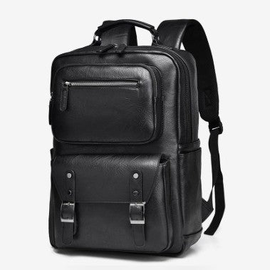 Leren reisrugzak voor een laptop van 15 inch