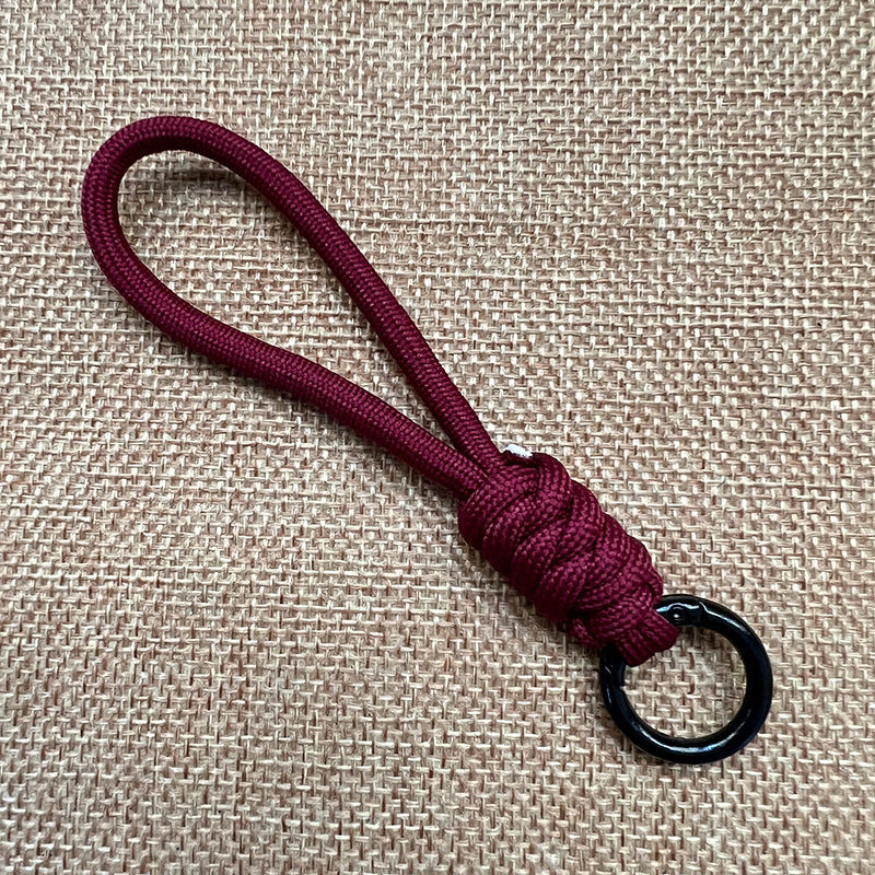 Paracord sleutelhanger met ring voor het bevestigen van sleutels