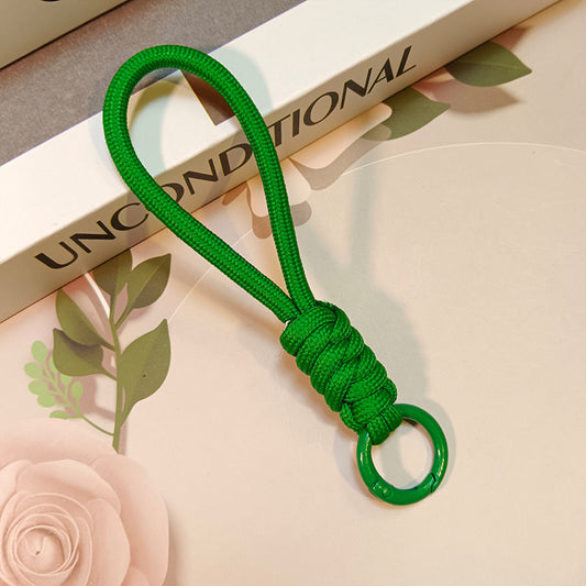 Duurzame paracord sleutelhanger met stevige sleutelring