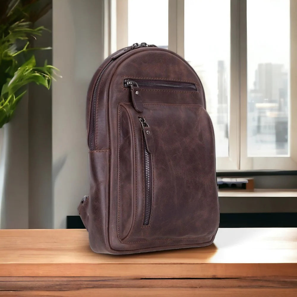 Blake leren crossbodytas