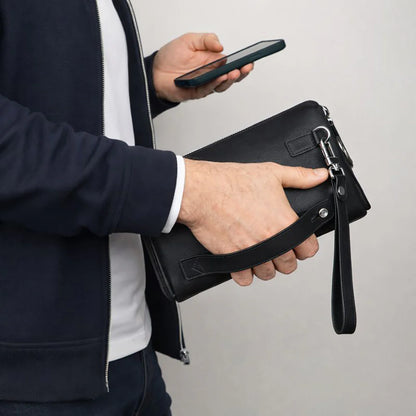 Lupus leren clutch tas