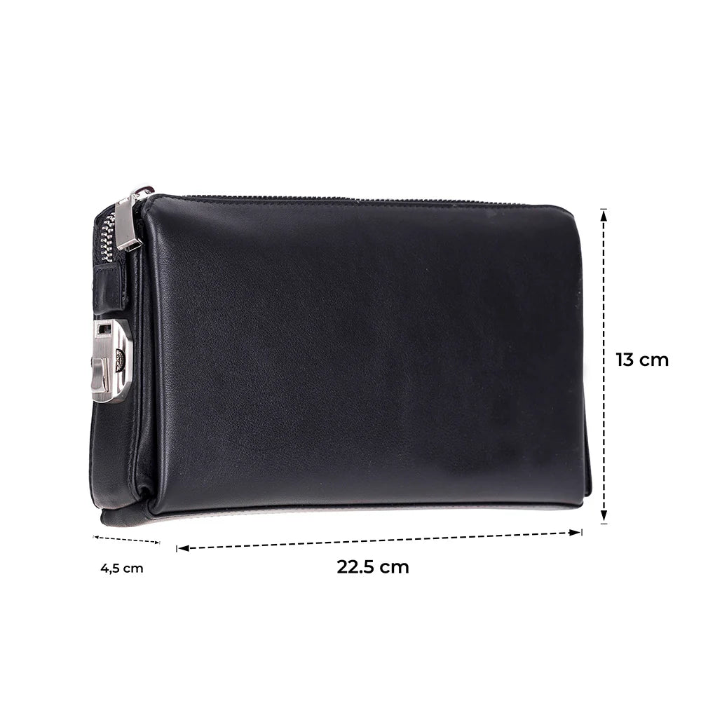 Lupus leren clutch tas