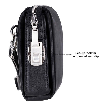 Lupus leren clutch tas