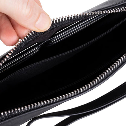 Lupus leren clutch tas