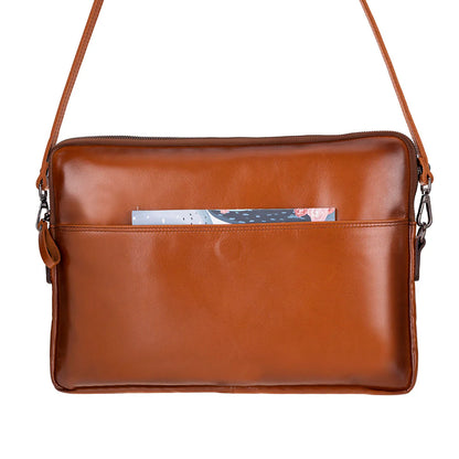 Leeds Slanke Leren Laptoptas / Tablethoes