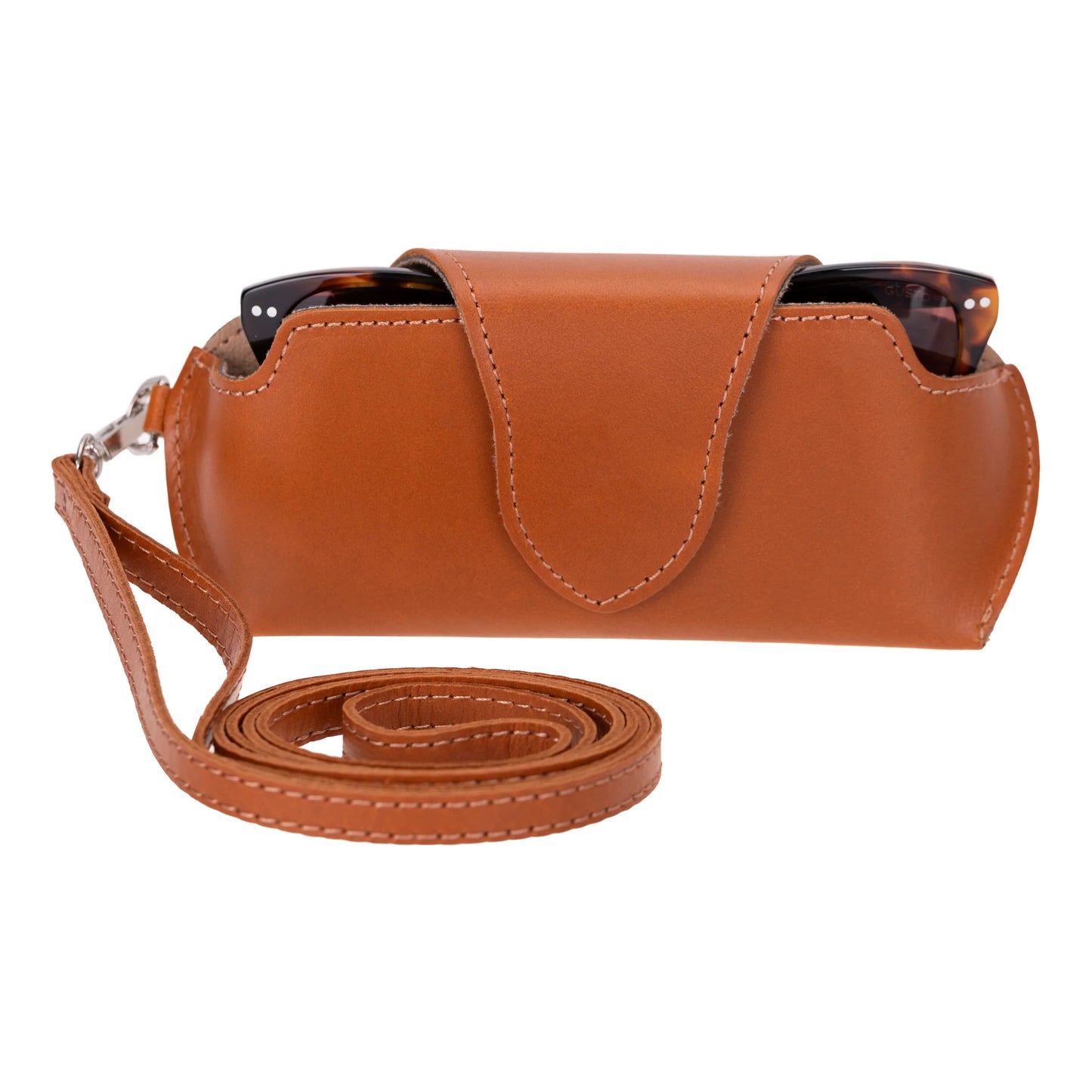 Riviera leren brillenhoes