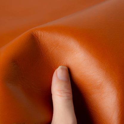 Bureaulegger van natuurlijk leer, medium formaat