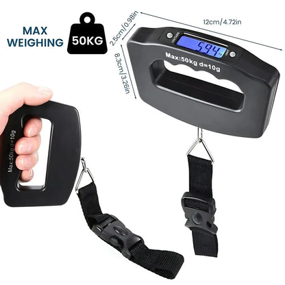 Kofferweegschaal met duidelijk lcd-scherm