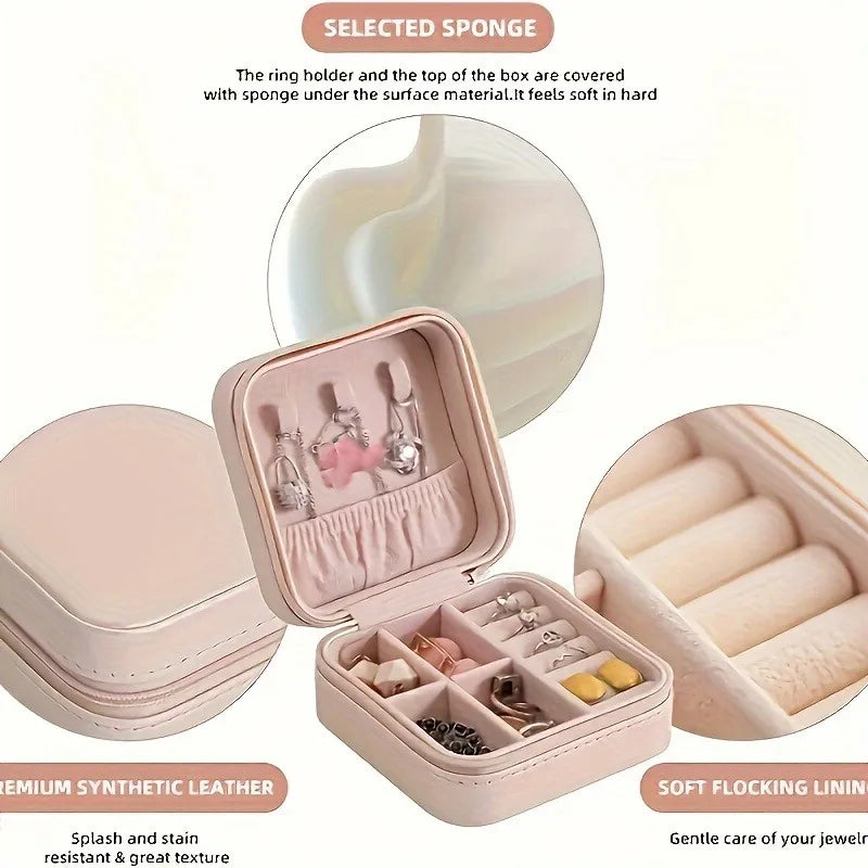 Compacte organizer voor sieraden in een reistas