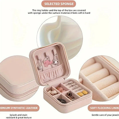 Compacte organizer voor sieraden in een reistas
