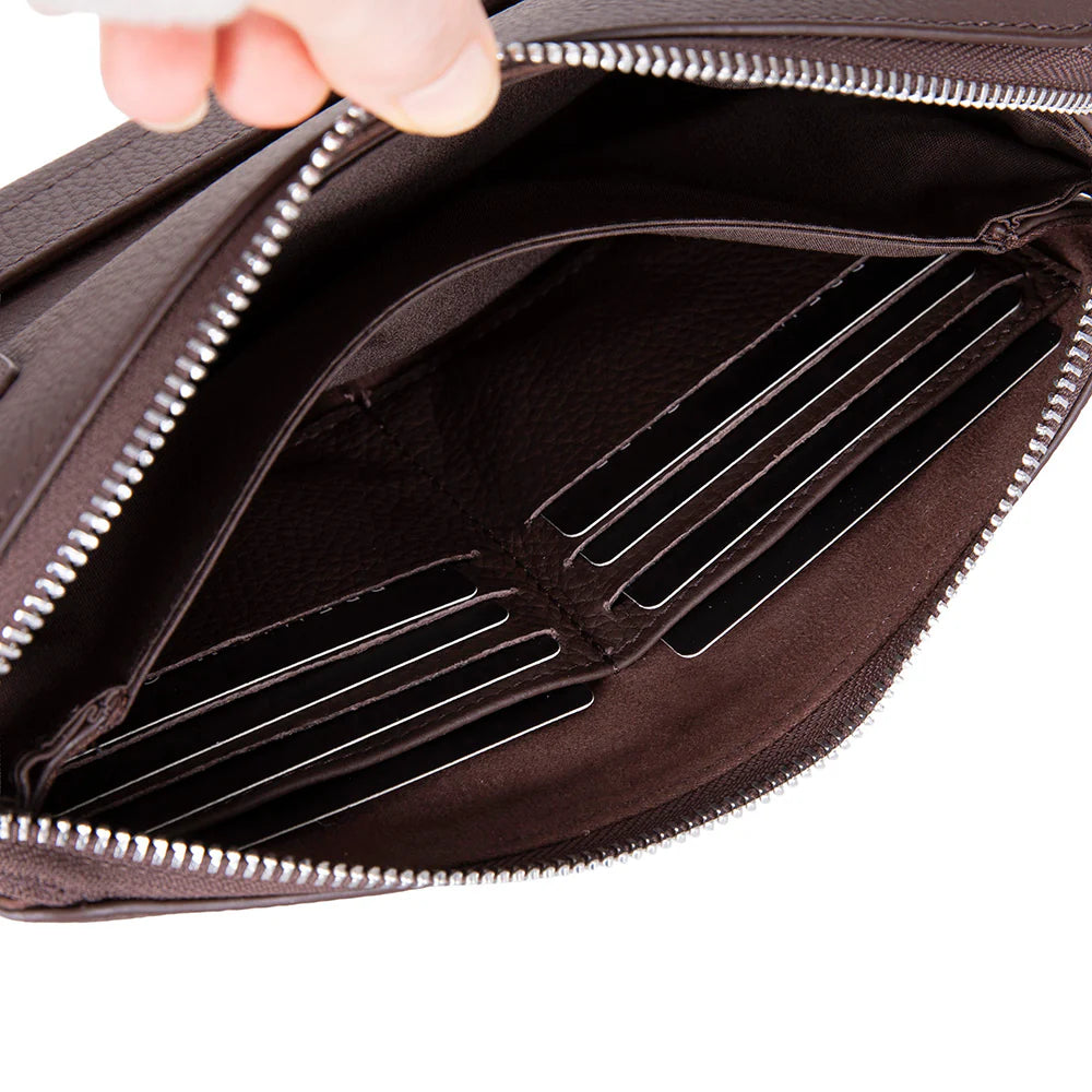 Lupus leren clutch tas