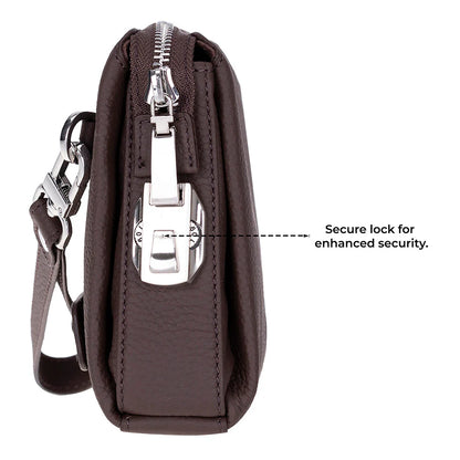 Lupus leren clutch tas