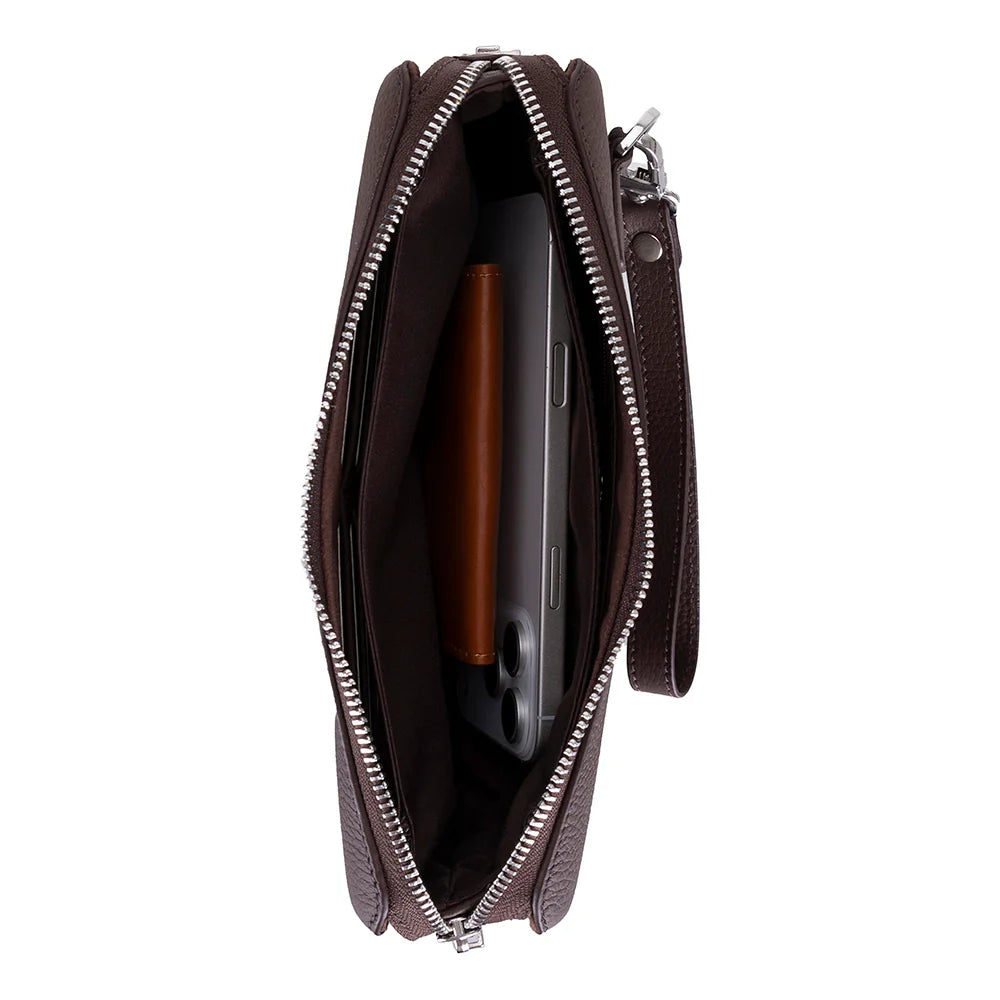 Lupus leren clutch tas