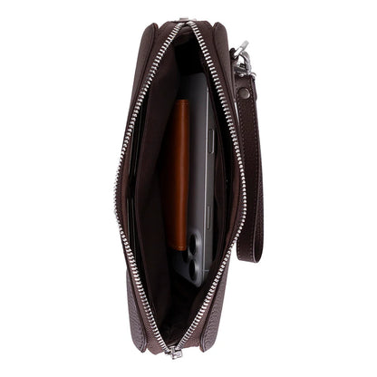 Lupus leren clutch tas