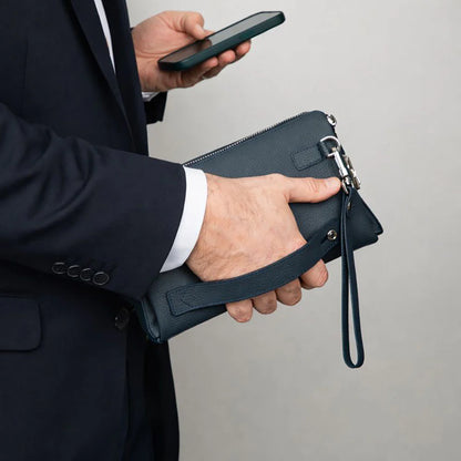 Lupus leren clutch tas