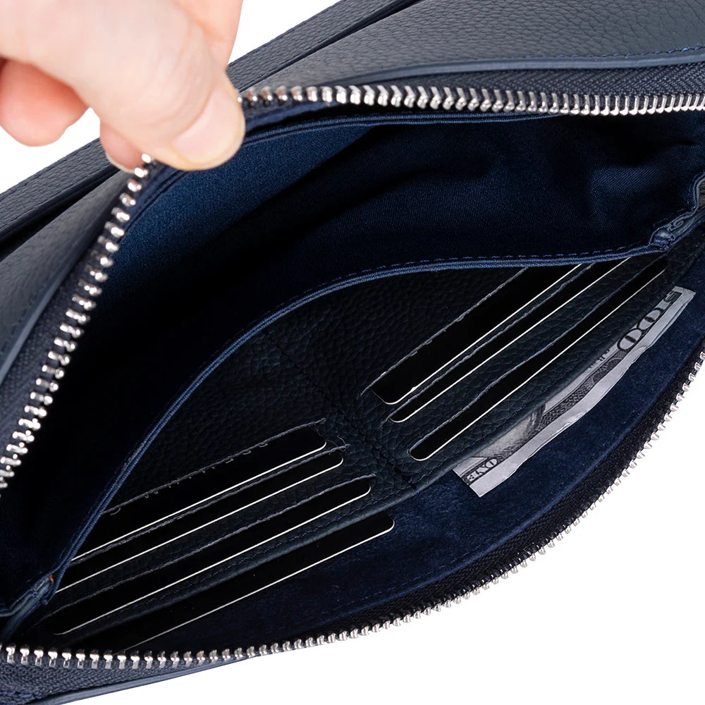 Lupus leren clutch tas