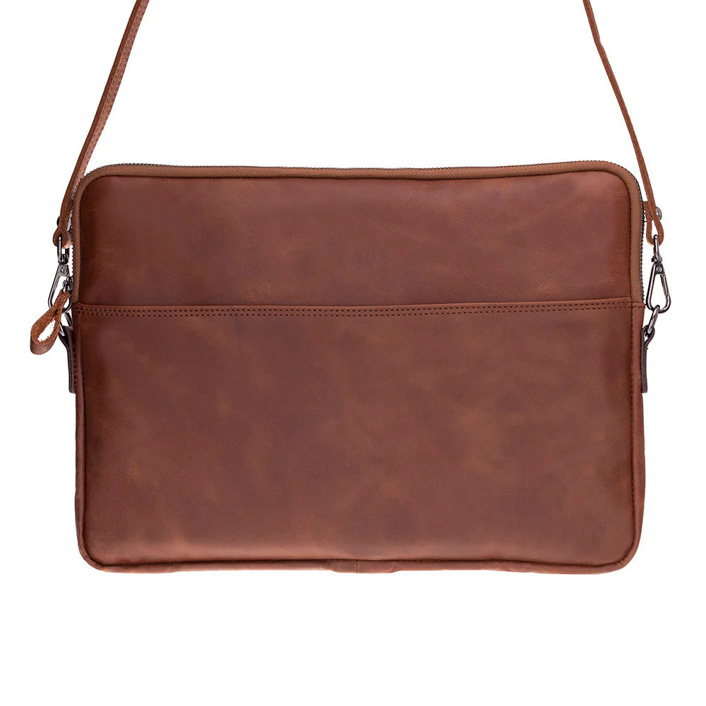 Leeds Slanke Leren Laptoptas / Tablethoes