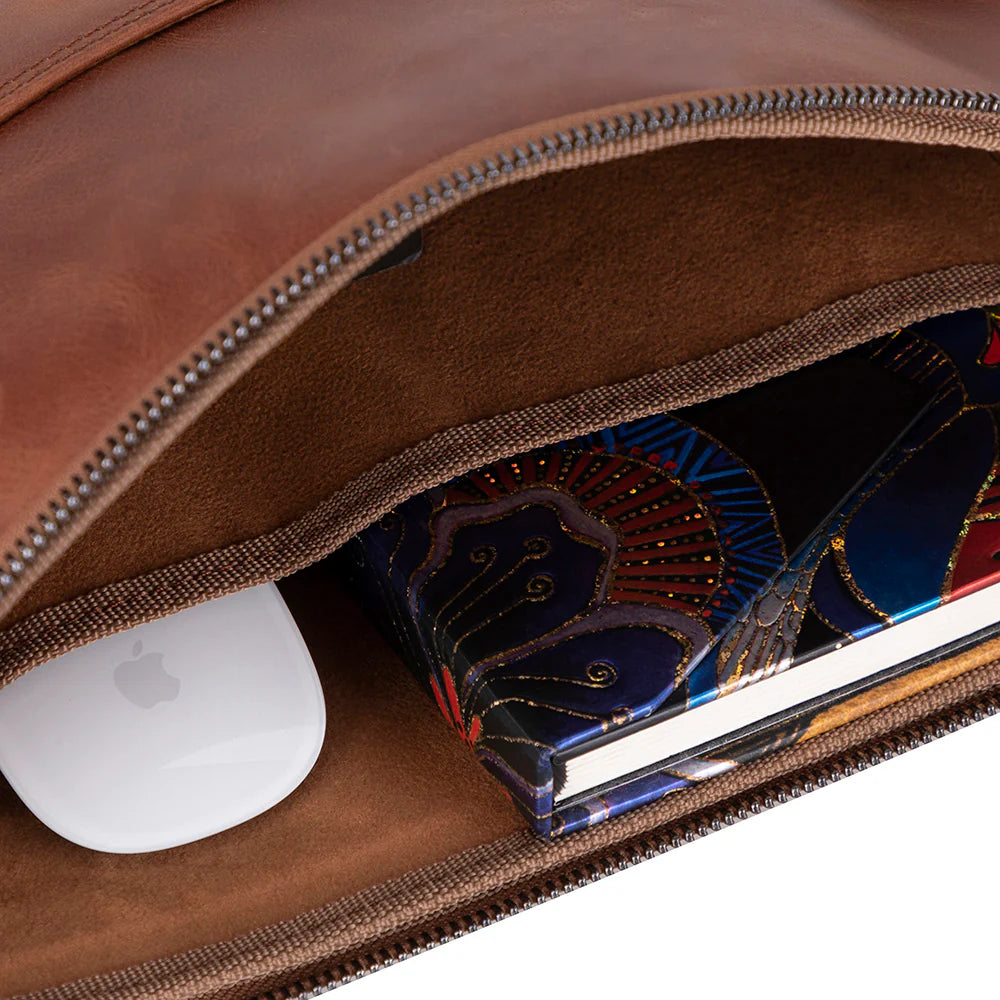 Leeds Slanke Leren Laptoptas / Tablethoes