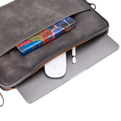 Leeds Slanke Leren Laptoptas / Tablethoes