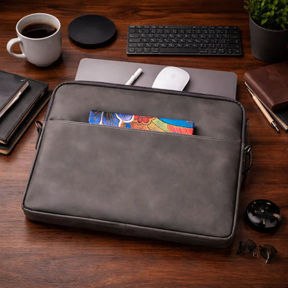 Leeds Slanke Leren Laptoptas / Tablethoes