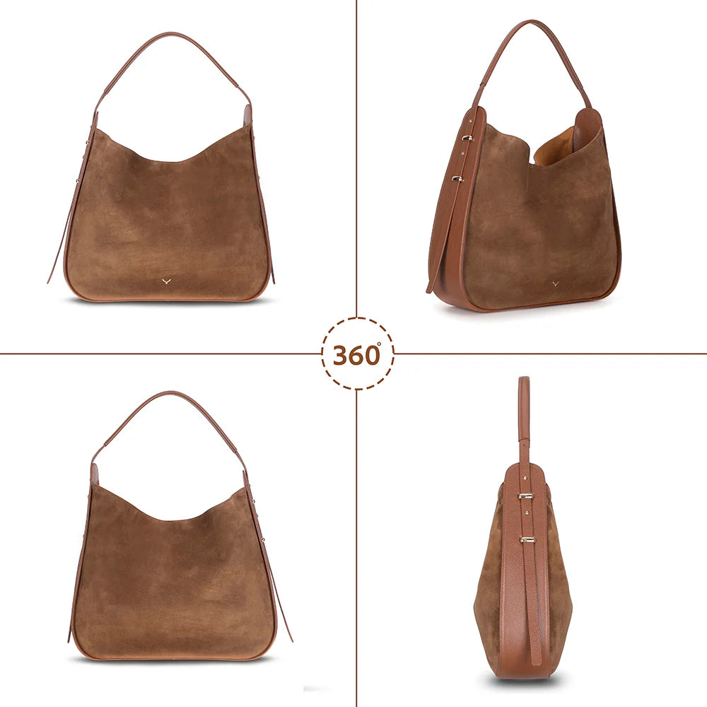 Carina suède lederen damestas