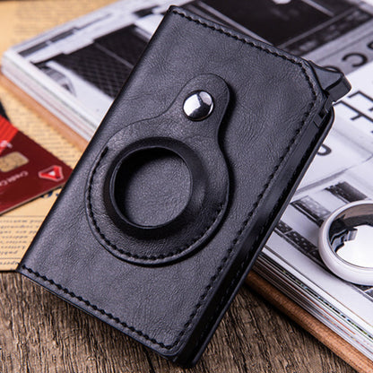 RFID-Portemonnee Met Trackerhouder Van PU-Leer