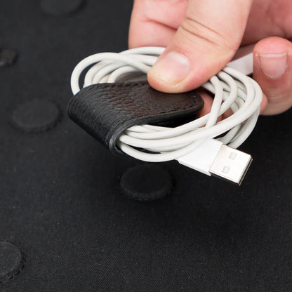 Leren Kabel Organizer voor Reizen