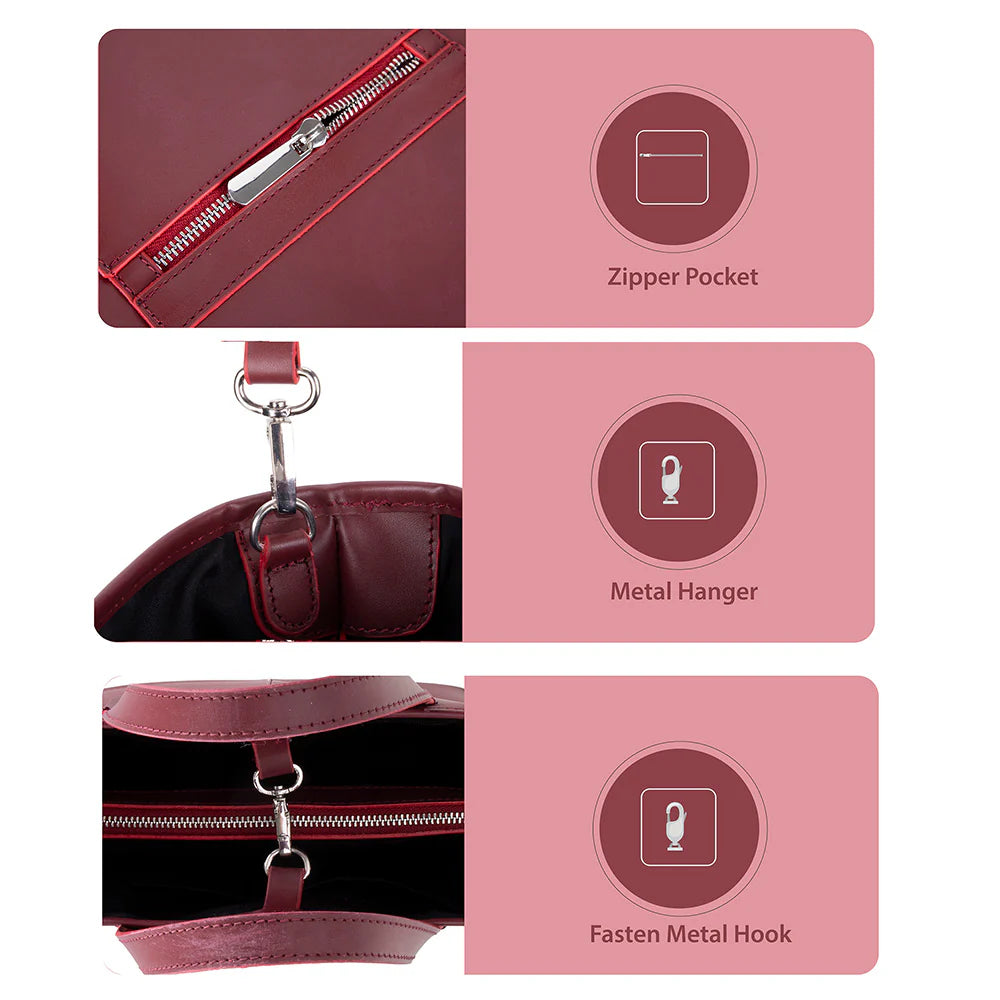 Valliro Leren Tote Tas